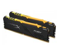 Модуль памяти для компьютера DDR4 32GB (2x16GB) 2400 MHz HyperX Fury Black RGB Kingston (HX424C15FB3AK2/32)