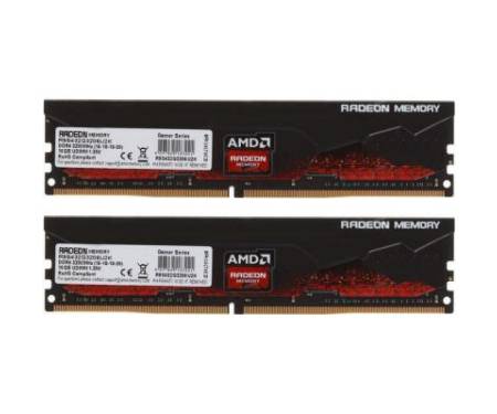 Модуль памяти для компьютера DDR4 32GB (2x16GB) 3200 MHz Radeon R9 AMD (R9S432G3206U2K)
