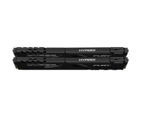 Модуль памяти для компьютера DDR4 8GB (2x4GB) 2666 MHz HyperX Fury Black Kingston (HX426C16FB3K2/8)