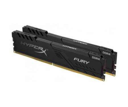 Модуль памяти для компьютера DDR4 8GB (2x4GB) 2666 MHz HyperX Fury Black Kingston (HX426C16FB3K2/8)