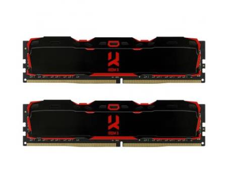 Модуль памяти для компьютера DDR4 8GB (2x4GB) 3000 MHz IRDM Black GOODRAM (IR-X3000D464L16S/8GDC)