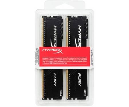 Модуль памяти для компьютера DDR 8GB (2x4GB) 2400 MHz HyperX Fury Black Kingston (HX424C15FB3K2/8)