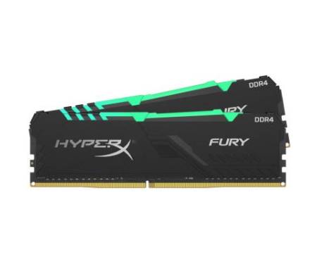 Модуль памяти для компьютера DDR4 16GB (2x8GB) 2400 MHz HyperX Fury RGB Kingston (HX424C15FB3AK2/16)
