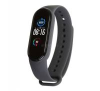 Ремешок для браслета Xiaomi Mi Band 5 Silicone Dark Grey
