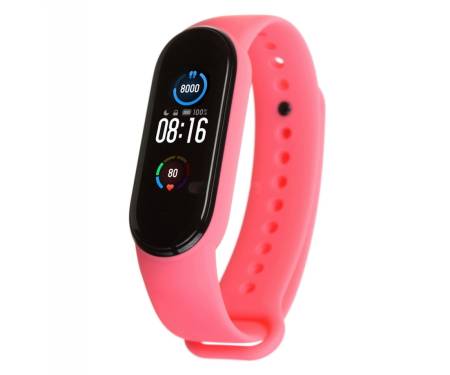 Ремешок для браслета Xiaomi Mi Band 5 Silicone Hot Pink