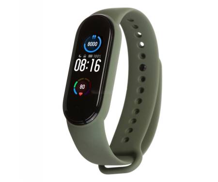 Ремешок для браслета Xiaomi Mi Band 5 Silicone Khaki