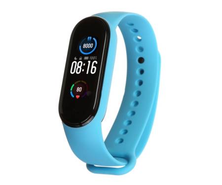 Ремешок для браслета Xiaomi Mi Band 5 Silicone Light Blue
