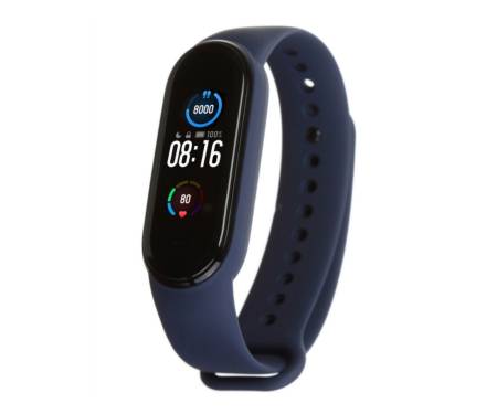Ремешок для браслета Xiaomi Mi Band 5 Silicone Midnight Blue