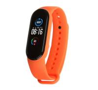 Ремешок для браслета Xiaomi Mi Band 5 Silicone Orange