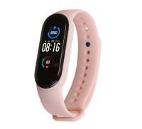 Ремешок для браслета Xiaomi Mi Band 5 Silicone Pink Sand