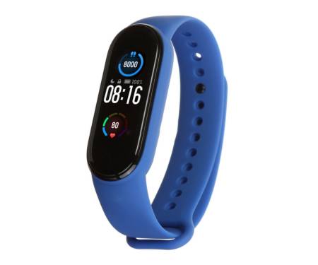 Ремешок для браслета Xiaomi Mi Band 5 Silicone Royal Blue