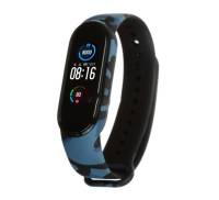 Ремешок для браслета Xiaomi Mi Band 5 Silicone Khaki Blue