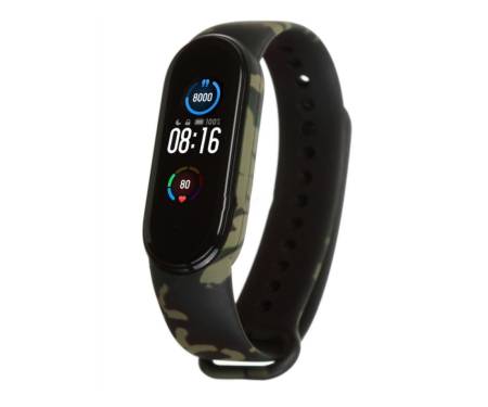 Ремешок для браслета Xiaomi Mi Band 5 Silicone Khaki Green