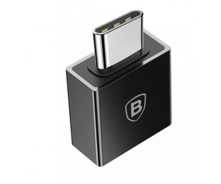 Переходник Baseus Exquisite Type-C Male to USB Female Adapter Converter Black (CATJQ-B01)