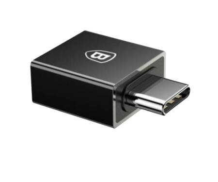 Переходник Baseus Exquisite Type-C Male to USB Female Adapter Converter Black (CATJQ-B01)