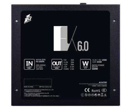 Блок питания 1stPlayer 600W (PS-600FK)