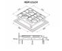 Варочная поверхность PERFELLI HGM 61624 WH