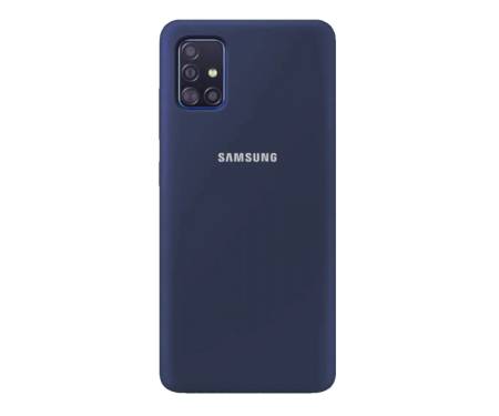 Чехол для Samsung Galaxy A51 Silicone case Navy Blue