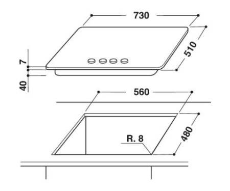Варочная поверхность Whirlpool GMW7522IXL