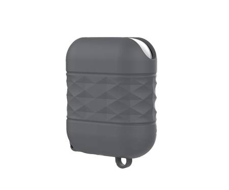 Чехол для Airpods AhaStyle Water Resistant Silicone Case Grey