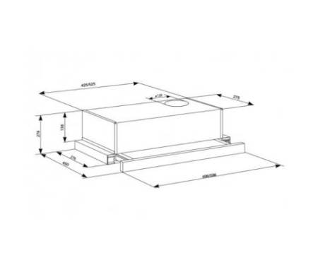 Вытяжка кухонная ELEYUS LOTUS 470 60 WH (LOTUS47060WH)