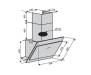 Вытяжка кухонная VENTOLUX TREVI 60 BK (1000) TRC MM