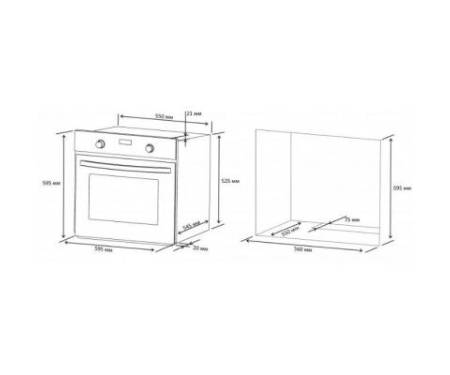 Духовой шкаф ELEYUS STELLA 6006 BG CL