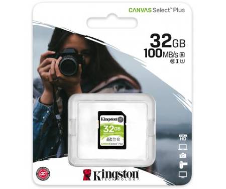 Карта памяти Kingston 32GB SDXC class 10 UHS-I U3 Canvas Select Plus (SDS2/32GB)