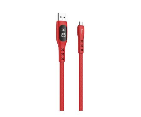 Кабель Hoco S6 Sentinel Timing Display Micro USB (1.2m) Red