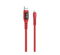 Кабель Hoco S6 Sentinel Timing Display Micro USB (1.2m) Red