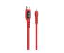 Кабель Hoco S6 Sentinel Timing Display Micro USB (1.2m) Red