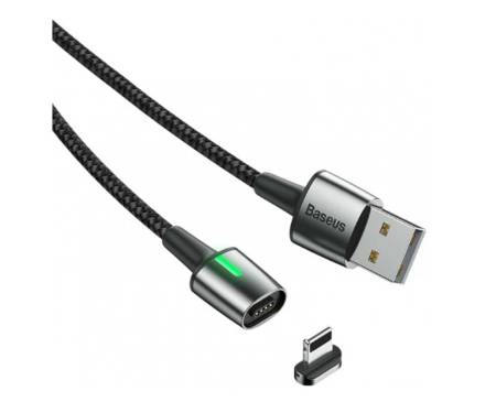 Кабель Baseus Zinc Magnetic Lightning 2.4A 1m, Black (CALXC-A01)