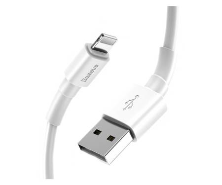 Кабель Baseus Mini White Lightning 2.4A (1m) White (CALSW-02)