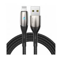 Кабель Baseus Horizontal Data Cable (With An Indicator Lamp) USB For iP 2.4A 1m Black