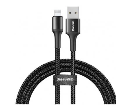 Кабель Baseus Halo Data Lightning 2.4A (1m) Black (CALGH-B01)