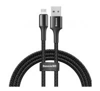 Кабель Baseus Halo Data Lightning 2.4A (1m) Black (CALGH-B01)
