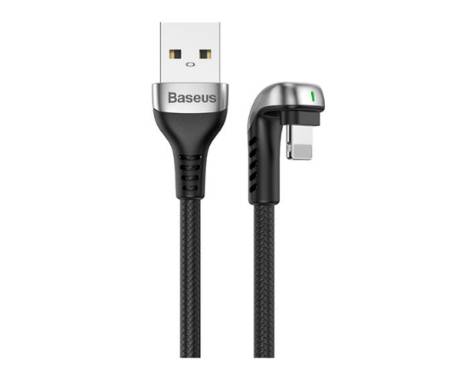 Кабель Baseus Green U-shaped Lightning 2.4A (1m) Black
