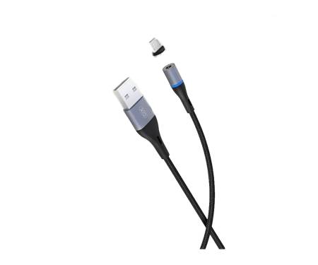 Кабель USB cable XO Type-C Magnetic (NB125) Black