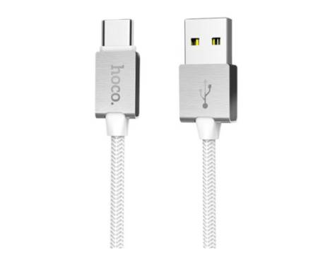Кабель USB Hoco U49 Refined Steel USB Type-C Cable White