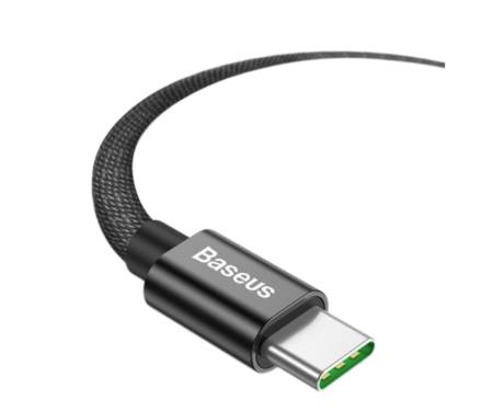 Кабель Baseus Double Fast Charging Type-C 5A (1m) Black (CATKC-A01)