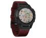 Спортивные часы Garmin Fenix 6 Sapphire Black DLC with Heathered Red Nylon Band (010-02158-16)