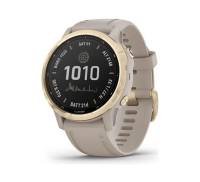 Смарт-часы Garmin Fenix 6S Pro Solar Edition Light gold with light sand band (010-02409-11)