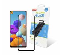 Защитное стекло для Samsung Galaxy A21s Full Glue Black