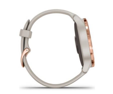 Спортивные часы Garmin Venu Rose Gold Stainless Steel Bezel w. Light Sand and Silicone B. (010-02173-21)
