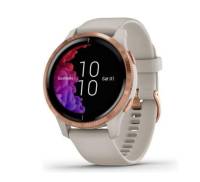 Спортивные часы Garmin Venu Rose Gold Stainless Steel Bezel w. Light Sand and Silicone B. (010-02173-21)