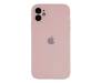 Чехол для Apple iPhone 11 Silicone Case With Camera Lens Protection Rose Powder Copy