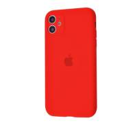 Чехол для Apple iPhone 11 Silicone Case With Camera Lens Protection Red Copy