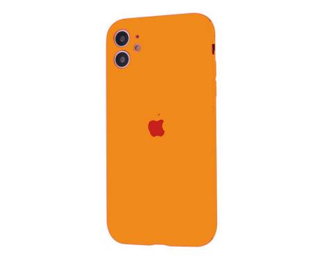 Чехол для Apple iPhone 11 Silicone Case With Camera Lens Protection Orange Copy