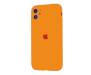 Чехол для Apple iPhone 11 Silicone Case With Camera Lens Protection Orange Copy