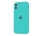 Чехол для Apple iPhone 11 Silicone Case With Camera Lens Protection Ice Sea Blue Copy